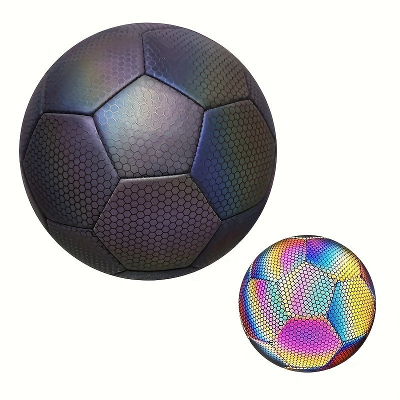 Reflective Soccer Ball Standard Size 4 5 Luminous Football