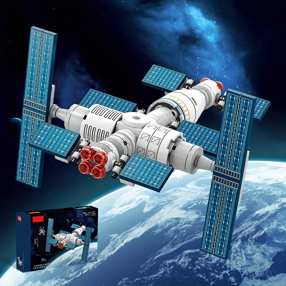 DIY Space Station Building Blocks Model Toy
