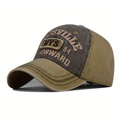 NYS Letter Embroidered Distressed Baseball Cap