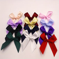 20pcs 85 85mm Fresh Pink Ribbon Bows Small Size Satin Ribbon Bow Flower Craft