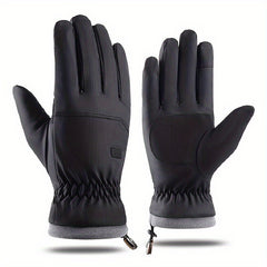 Plush Thickened Winter Gloves Windproof Waterproof Warm Touch Screen Gloves