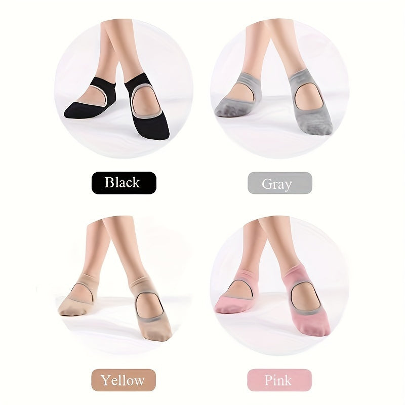 Professional Yoga Socks Backless Non-slip Sports Socks With Grips