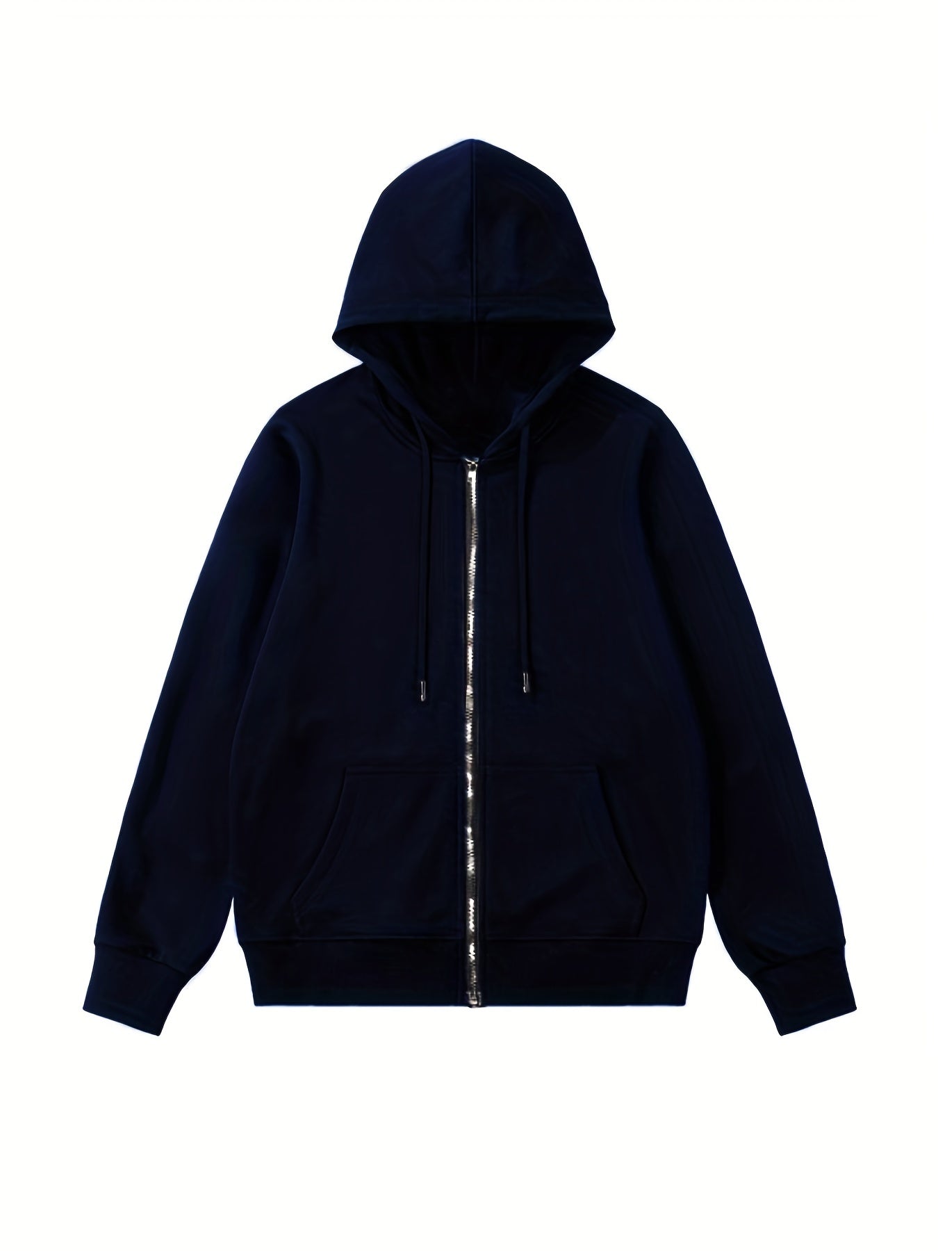 Solid Kangaroo Pocket Hoodie Casual Long Sleeve Hoodies Sweatshirt