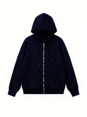 Solid Kangaroo Pocket Hoodie Casual Long Sleeve Hoodies Sweatshirt