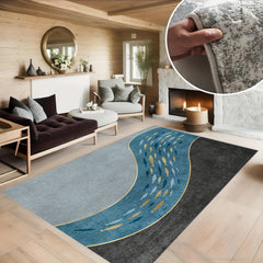 Soft Faux Sheepskin Floor Mat Cashmere Carpet Anti Slip Washable Large