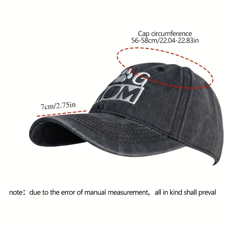 Funny Adjustable Washed Cotton Embroidered Mom Baseball Cap For Mama