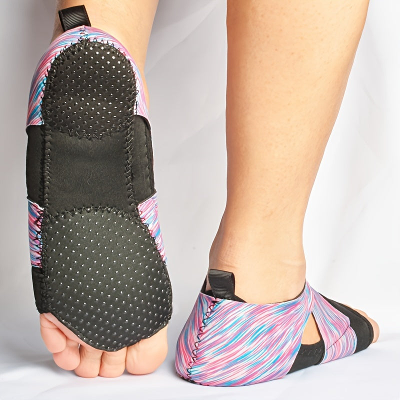 Women's Non slip Cross Strap Yoga Socks