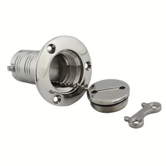 Marine Boat Deck Fuel Filler With Key Cap Stainless Steel