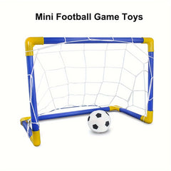 Mini Portable Football Soccer Goal Set Game Toy Funny Birthday Christmas Gift