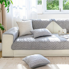 Plush Sofa Slipcover Warm Soft Couch Cover Furniture Protector