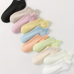 10 Pairs Women's Ankle Socks Comfy & Breathable Stockings