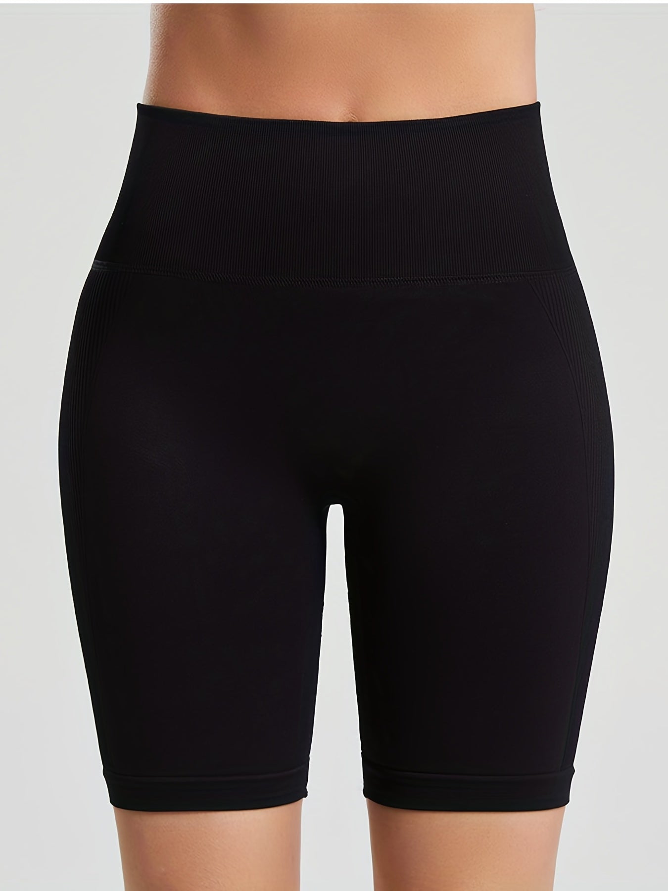 Women's High Waist Yoga Shorts - Breathable Running Fitness Biker Shorts