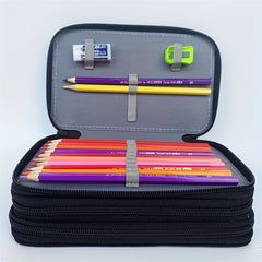 Students 4 Layers Pen Bags 72 Colors Sketching Lead Storage
