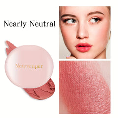 Waterproof 2-in-1 Cream Blush with Mirror for Cheeks Eyes Lips