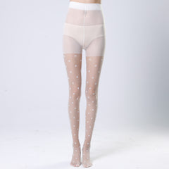 Polka Dots Pantyhose High Waist Anti-Snag Stockings