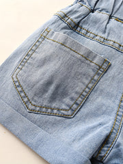 Girls Denim Shorts Comfortable Casual Pants For Summer Outdoor Kids Children