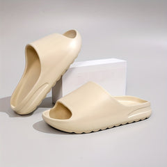 Women's Soft Pillow Slides Open Toe Non Slip Shoes Indoor Shower Slides