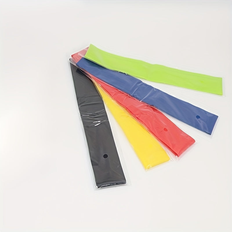5pcs Yoga Resistance Bands Fitness Stretching Rope with Labels