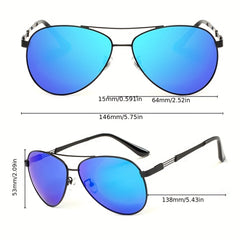 High Classic Aviator Polarized Sunglasses UV Protection