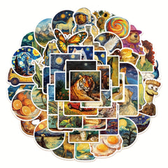 50pcs Paintings Everything Stickers Decorations