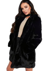 Winter Plush Loose Coat Long Sleeve Teddy Outerwear Women's Clothing