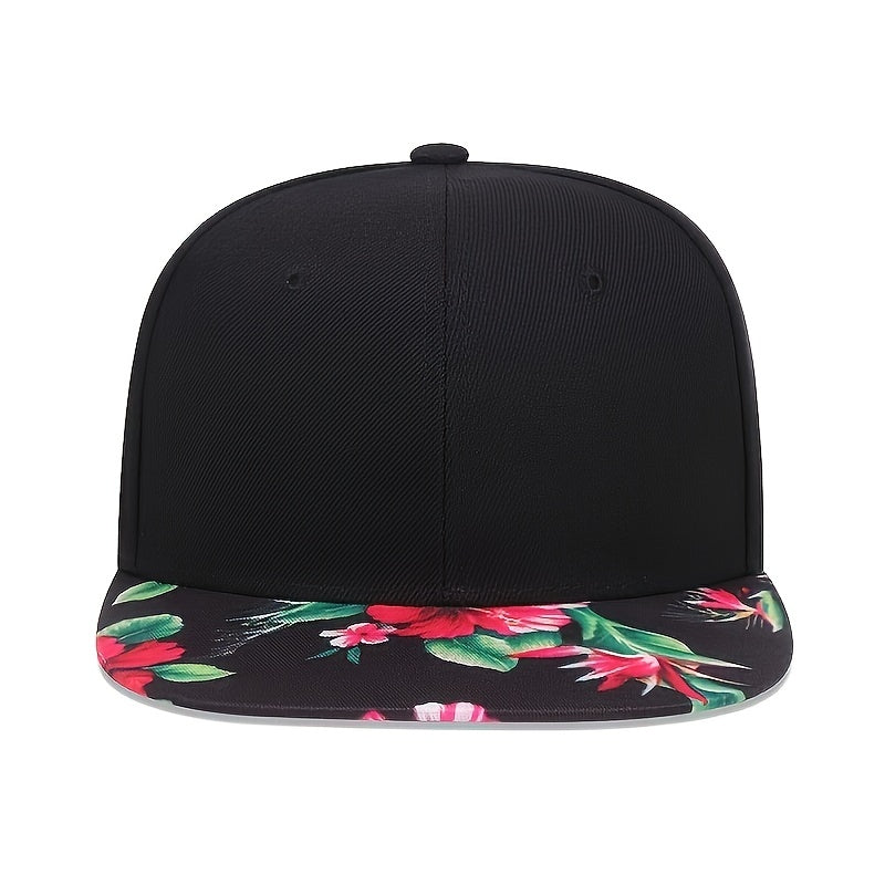 Floral Printed Hip Hop Hat For Men