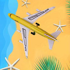 Simulated Aircraft Toy With Anti Drop And Rebound Force - Yellow