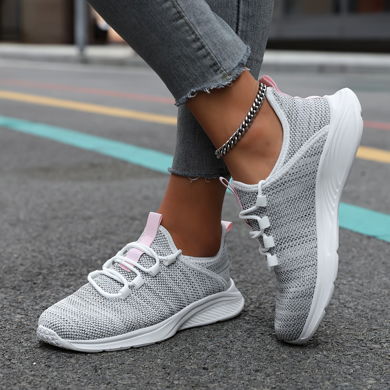 Women's Lace-up Casual Running Shoes