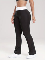 Waist Casual Sports Slim Fit Flare Leg Pants Slim Bell bottom Leggings