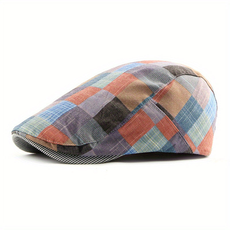 Plaid Cowboy Hat Unisex Western Style