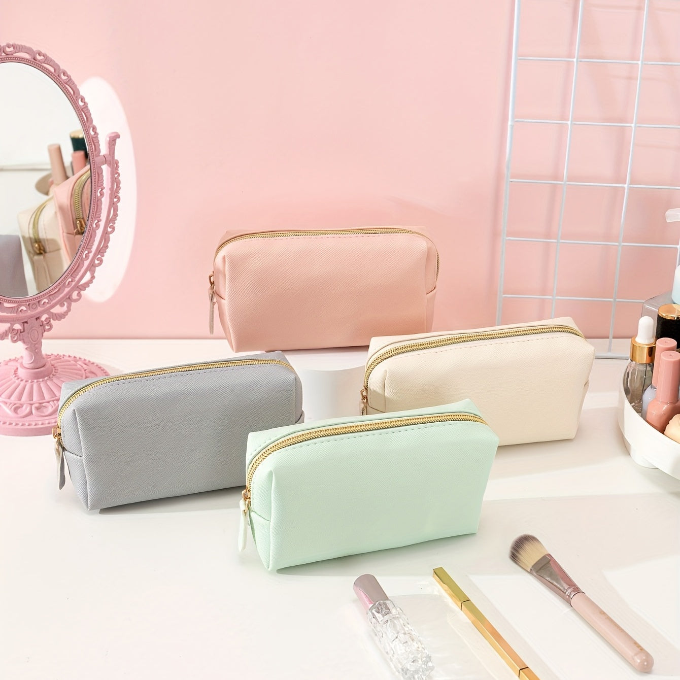 Portable Waterproof Makeup Organizer Bag for Travel