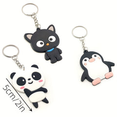 Cute 3D Animal Keychain for Backpacks Purses Keys