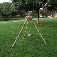 Stainless Steel Camping Tripod for Hanging Cookware