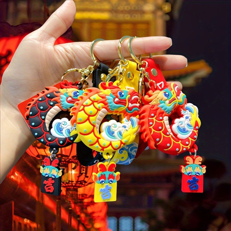 Dragon Keychain Cartoon Zodiac Bag Backpack Pendant Year Gift