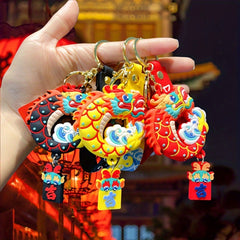 Dragon Keychain Cartoon Zodiac Bag Backpack Pendant Year Gift