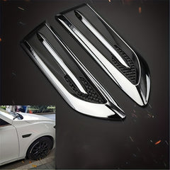 2pcs Car Shark Fin Air Outlet Blade Decoration
