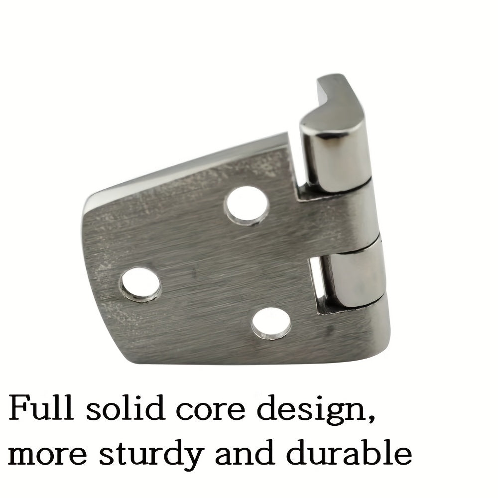 1pc Marine Yacht Polishing Bend Plate Corner Hinge 316 Stainless Steel 5 Holes
