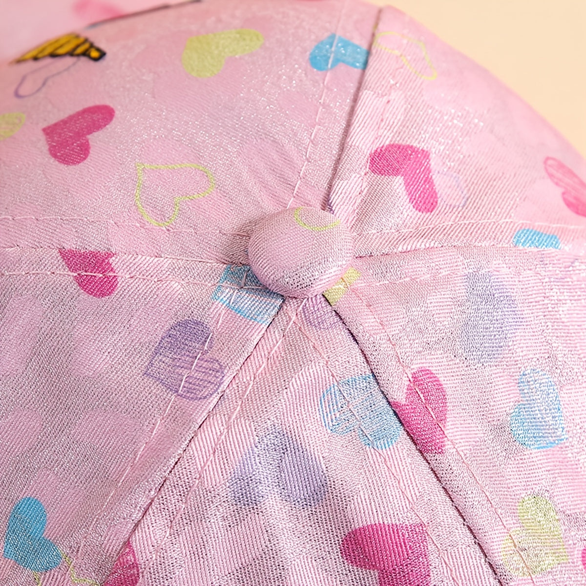 Unicorn Heart Print Kids Baseball Cap Sun Protection Hat