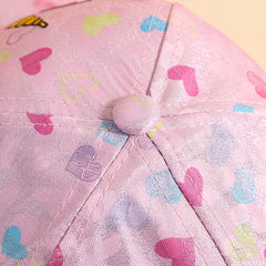 Unicorn Heart Print Kids Baseball Cap Sun Protection Hat