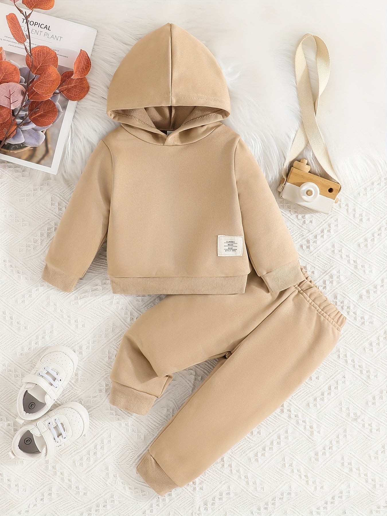 Baby Boys Casual Hooded Sweatshirt Trousers