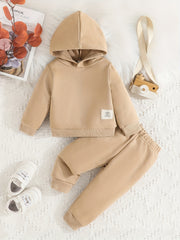 Baby Boys Casual Hooded Sweatshirt Trousers