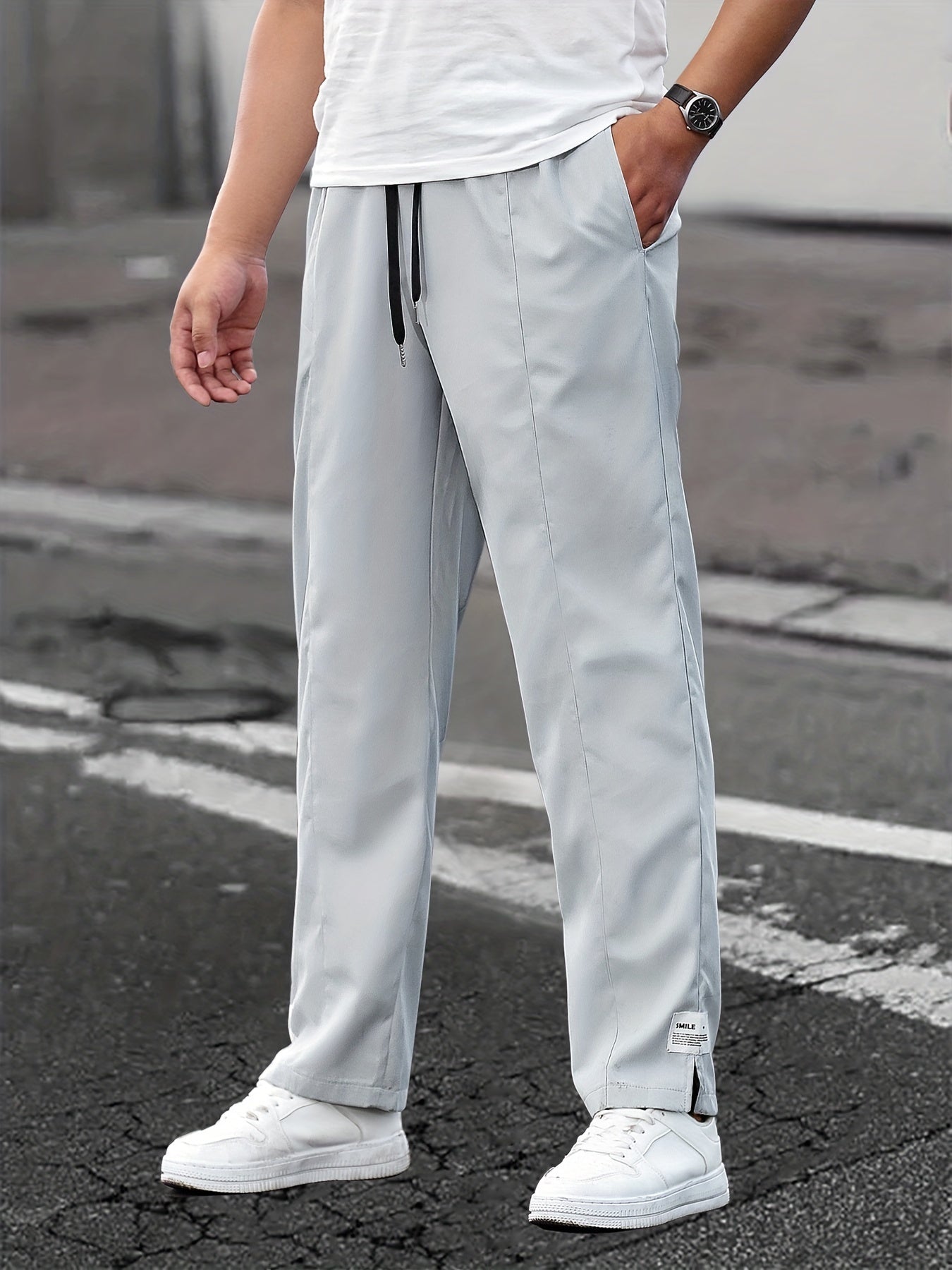 Men's Casual Waist Drawstring Joggers Sweatpants For Spring Fall