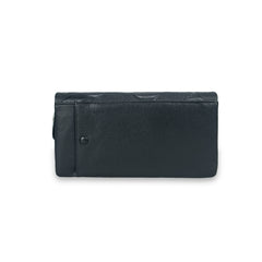 Vintage Plaid Leather Wallet with Multiple Compartments