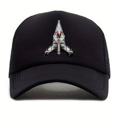Cross Print Breathable Sun Hat Casual Baseball Cap Men's Net Hat