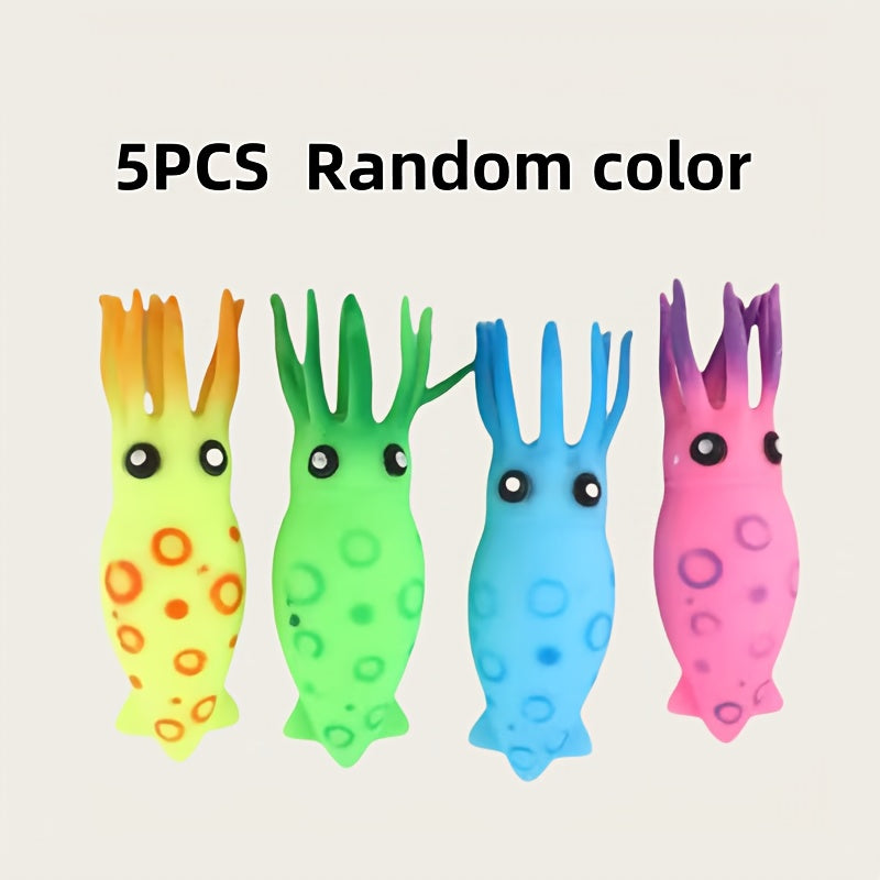Colorful Octopus Kneading Toy Soft Glue Squeeze Toy for Relax & Play Fun