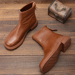 Women's Solid Chelsea Boots Stylish Faux Leather Boots