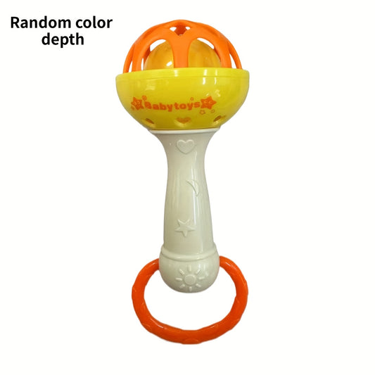 Soft Rubber Ball Rattle Stick Sand Hammer Toys