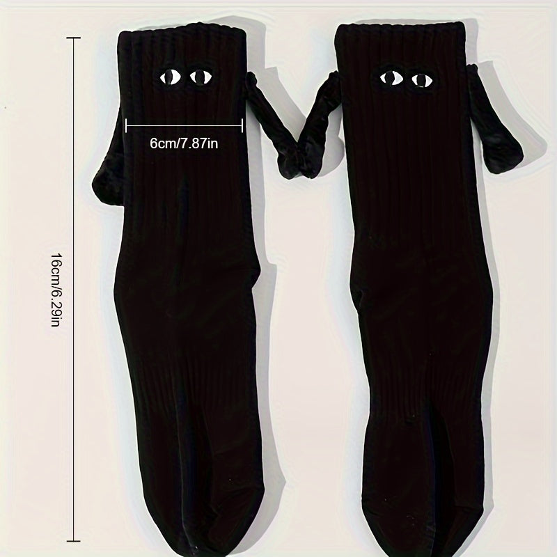 Creative Sports Socks - Winter Warm Mid Calf Socks - 3D Magnetic Hand Design