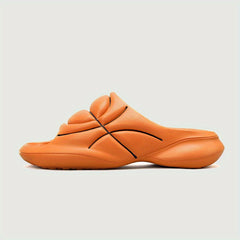 Men's Embossed Slides Casual Non Slip Slippers Open Toe Shoes