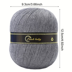 Solid Silk Yarn & Green Needles Set for Crocheting Knitting - 150g